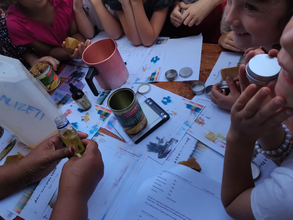 children's bee craft workshops in mwanza, Tanzania